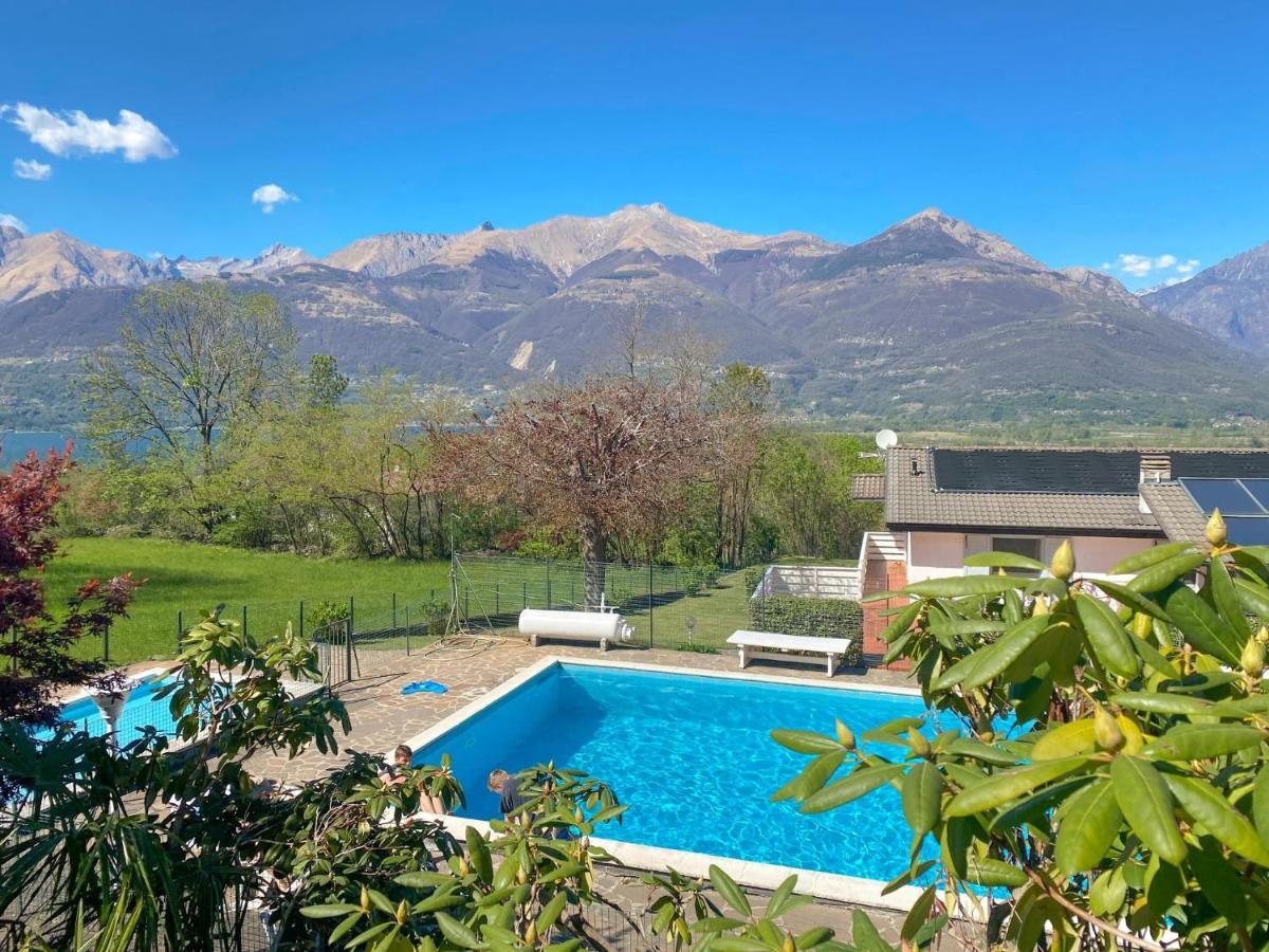 Bellavista A Garten Appartement Mit Pool Colico Exterior photo